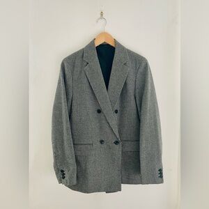 FLASH SALE! Uniqlo Black and White Houndstooth Oversized Blazer